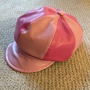 Urban Outfitters Pink Faux Leather Cap